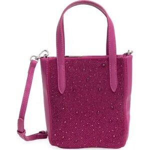 Betsey Johnson Small Fushia Colored Rhinestone Purse